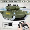 COOLBANK 1/18 2.4G RC Tank Russian Armata T-14 Remote Control Main Battle Tank Model WWII Tank RC Military Vehicle Model For Boy 2