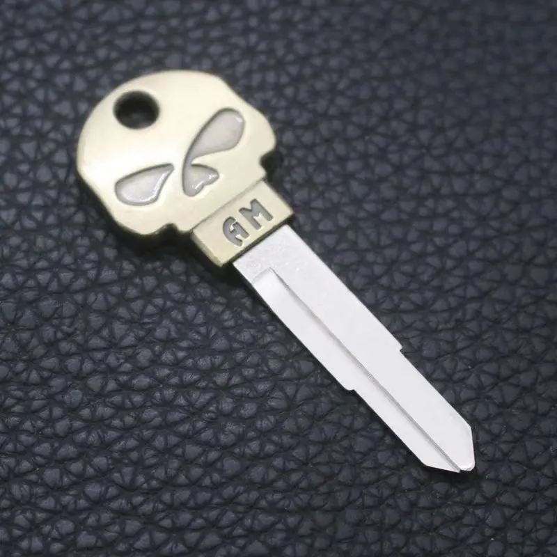 Skull Motorcycle Uncut brass Blade Blank Key Embryo 1 PCS Fit For Honda motorcycle motorcycle keys motorcycle key head motorcycle key accessories