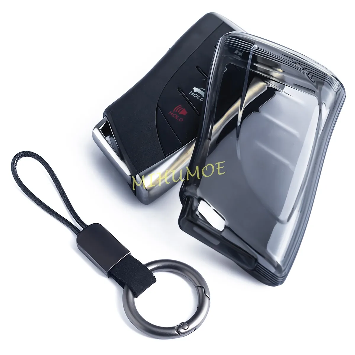 Per Lexus Es Nx Rx Ux Lc Lx Ls 250 300 350 450 500 Nero Trasparente Portachiavi Portachiavi Accessori