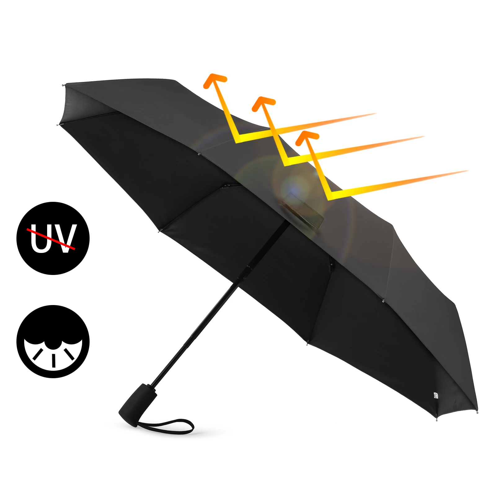 Full Automatic Umbrella For Female Male Strong 3 Folding 8 Ribs Windproof Umbrella For Rain and Sun High Quality Stand