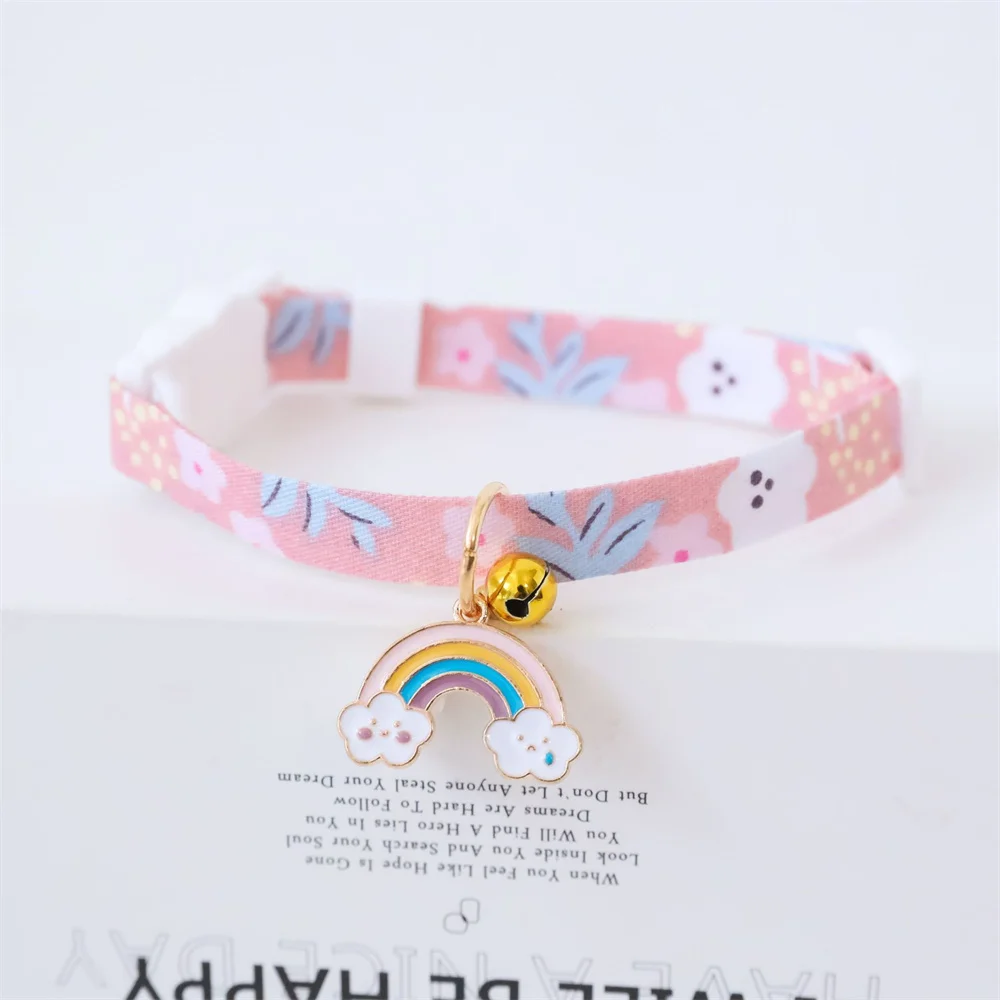 Title 11, Pet Collar With Pendants Footprint Colorful Dog...