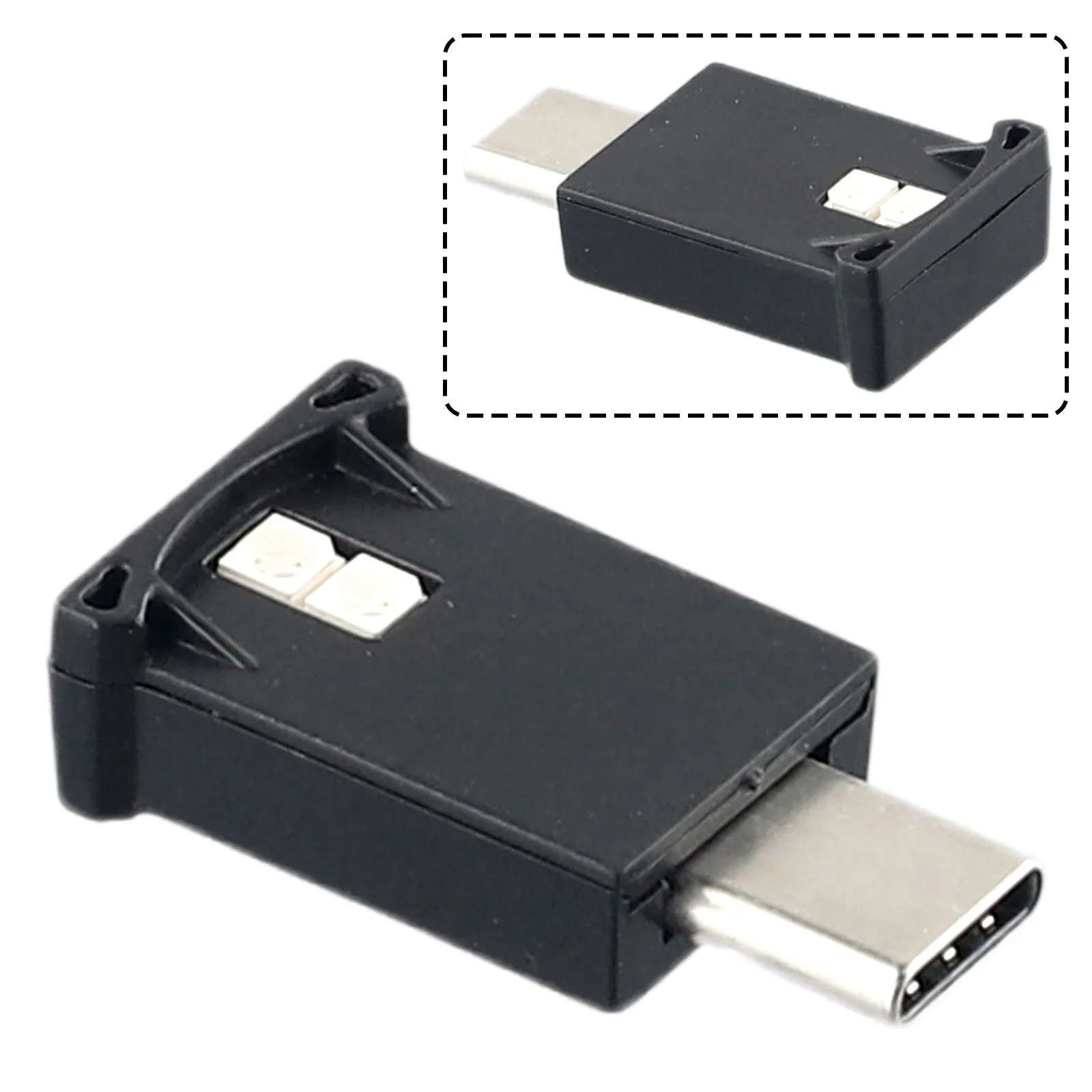 2 Luci LED USB Per Auto A 8 Colori – Mini Lampade Con Sensore Di Luce E Connettore Type-C Per Lettura E Atmosfera!