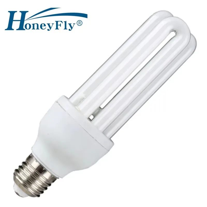 HoneyFly 3U หลอดหลอดประหยัดพลังงาน AC220-240V 11 W/15 W/20 W E27 U รูปร่างหลอดไฟเรืองแสง Home Lighting 1