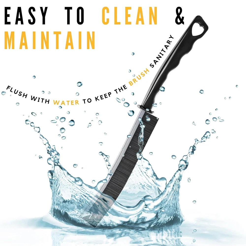 Household Gap Cleaning Brush Durable Grout Hard Bristle Long Handle Cleaner Brush for Tile Joints Dead Angle Shower Floor Lines