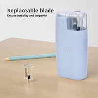 Electric Pencil Sharpener for Artists Kids Adults Colored Pencils Battery-Operated, Portable, Manual/Electric Compatible 4