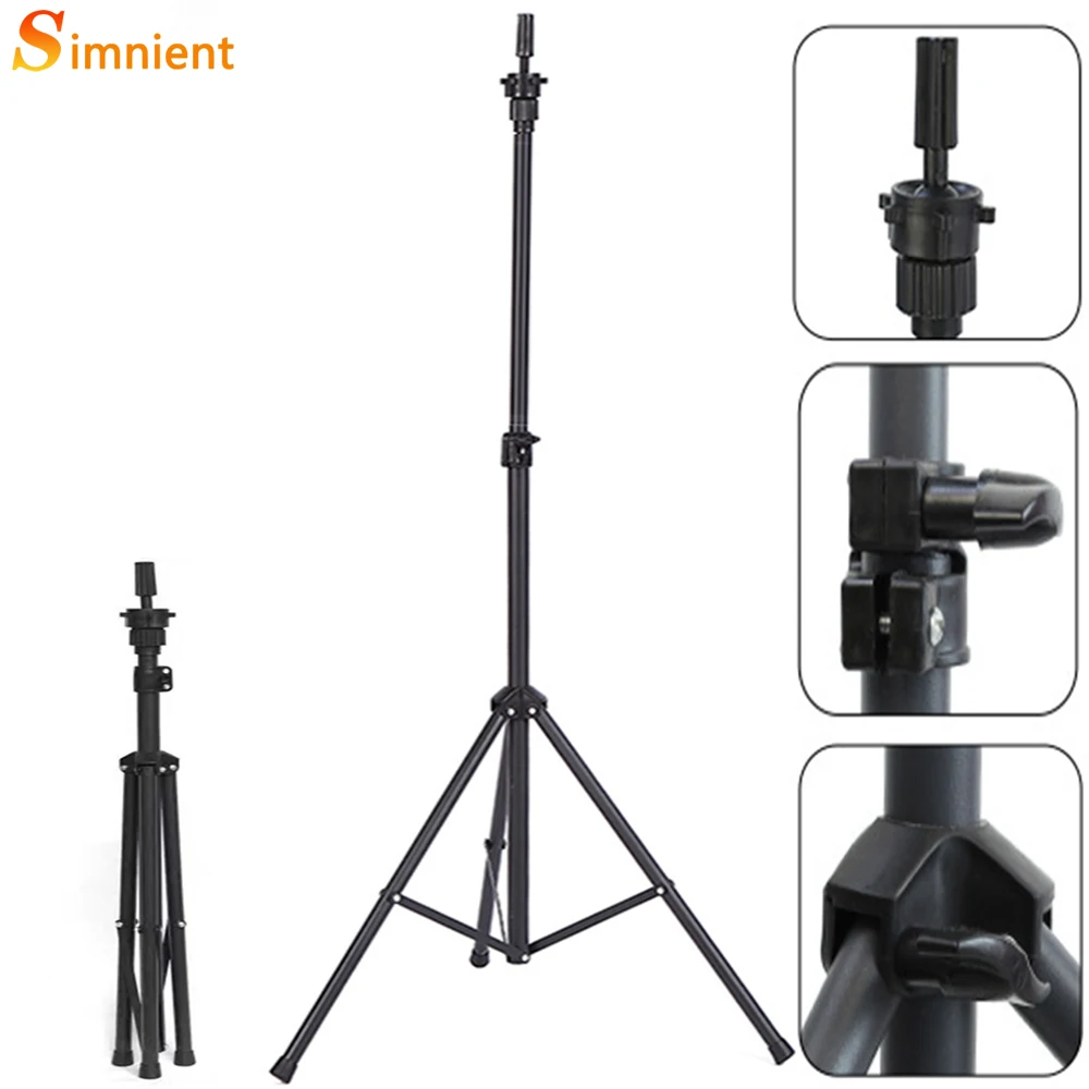 고품질 튼튼한 가발 스탠드 헤드 거치대 삼각대, 조정 가능한 살롱 미용 훈련 헤드 삼각대 스탠드 