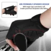 MOREOK Cycling Gloves Breathable Half Finger 5MM Pads Bike Gloves Anti-slip Shock-absorbing Mountain Road Biking Bicycle Gloves 6
