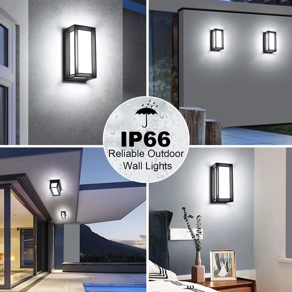 LED Wall Lamp  Indoor Outdoor 16W-30W AC85-265V ABS Waterproof Led Lights Modern Home Appliance For Home Living Room Porch