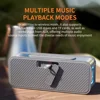 Cyboris Portable Outdoor Bluetooth Speaker Stainless Steel Body Wireless Stereo Subwoofer IPX6 Waterproof BoomBox Card USB Play 3