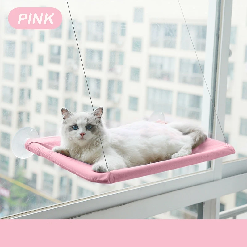Aerial Hanging Pet Cat Hammock with Climbing Frame and Window Seat