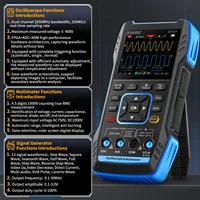 FNIRSI 2C53T 3 in 1 Professional Oscilloscope Multimeter Signal Generator 20000 Counts 50MHz Bandwidth 250MS Rate Dual Channel 2