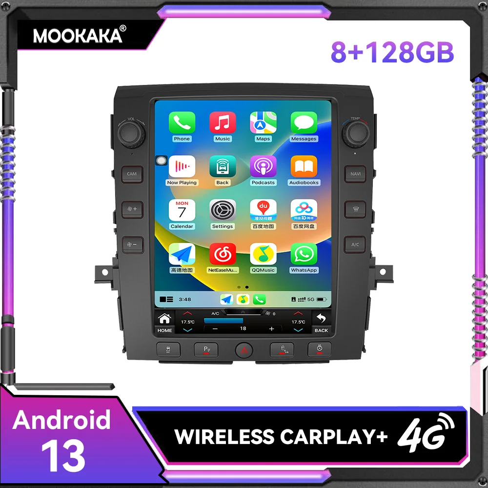 

12.1" inches Android 13.0 8+256GB Tesla Screen Car DSP Player For Nissan Titan 2010 2011 - 2019 GPS Audio Radio Stereo Head Unit