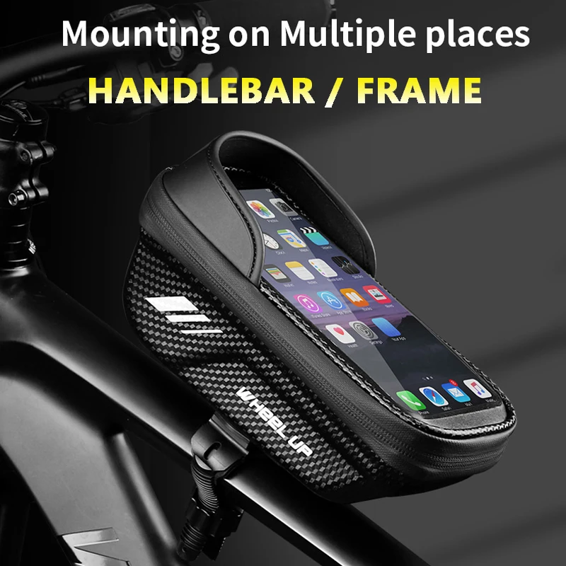 Waterproof Bicycle Bag MTB Cell Phone Holder Stand Touchscreen Bike Handlebar Front Frame Case Top Tube Pack Cycling Accessories |