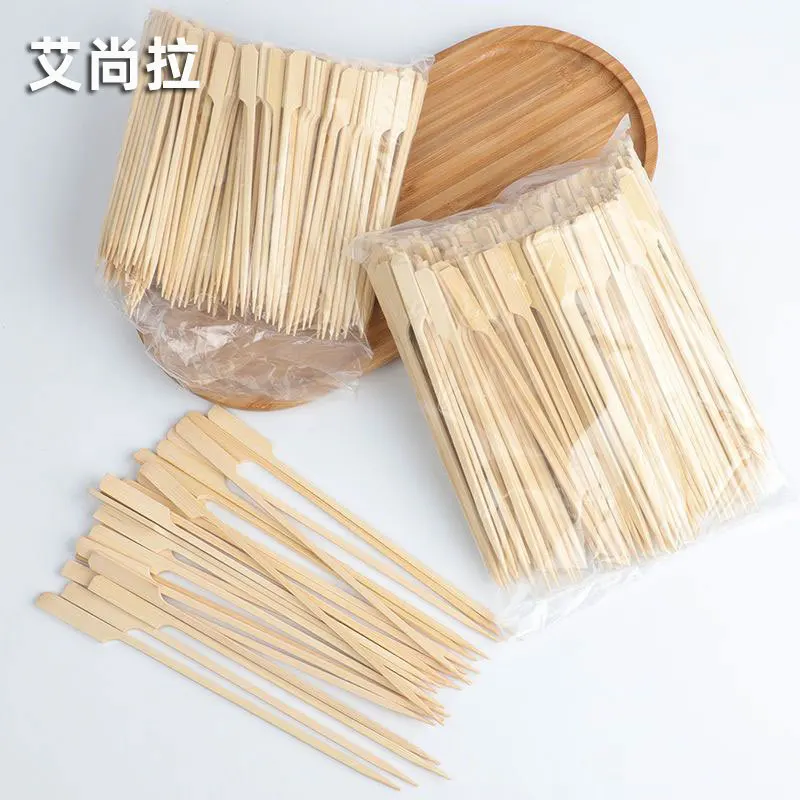 Barbecue Donut Fryer Disposable Skewers Prod Commercial Skewer Bobo Chicken Skewer Bamboo Stick with Handle