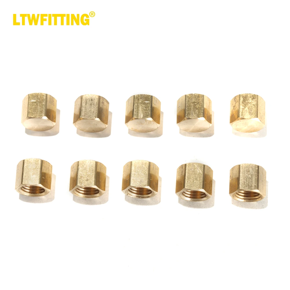 

Латунные фитинги для труб с крышкой LTWFITTING, 1,3-дюймовый NPT воздушный топливный водяной катер (комплект из 10 шт.)