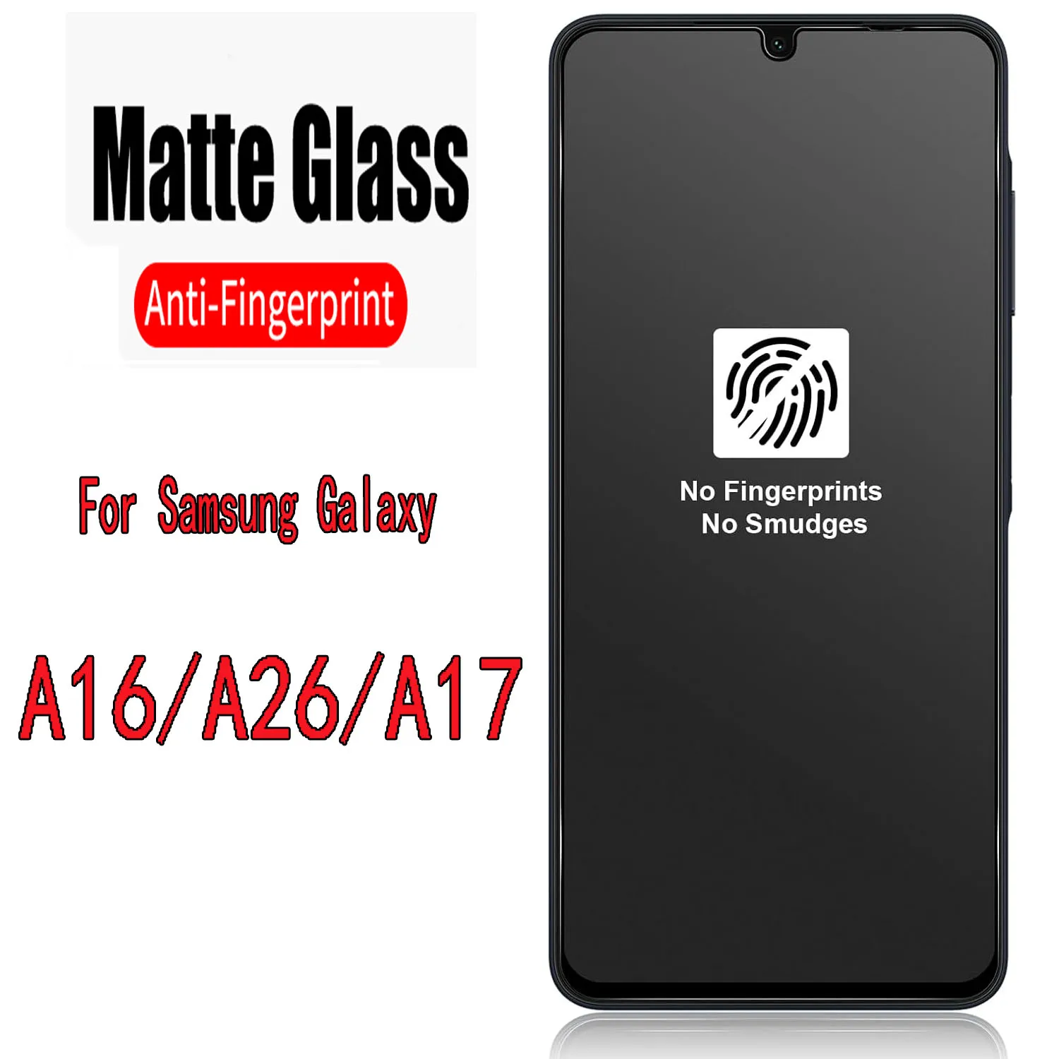 Premium Matte Tempered Glass Screen Protector (2/4 Pack)