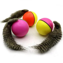 1PC Electric Pet Dog Cat Toys Beaver Weasel Toy Rolling Jump Balls Toys for Dog Puppy Dogs Funny Moving Toys Pet Supplies