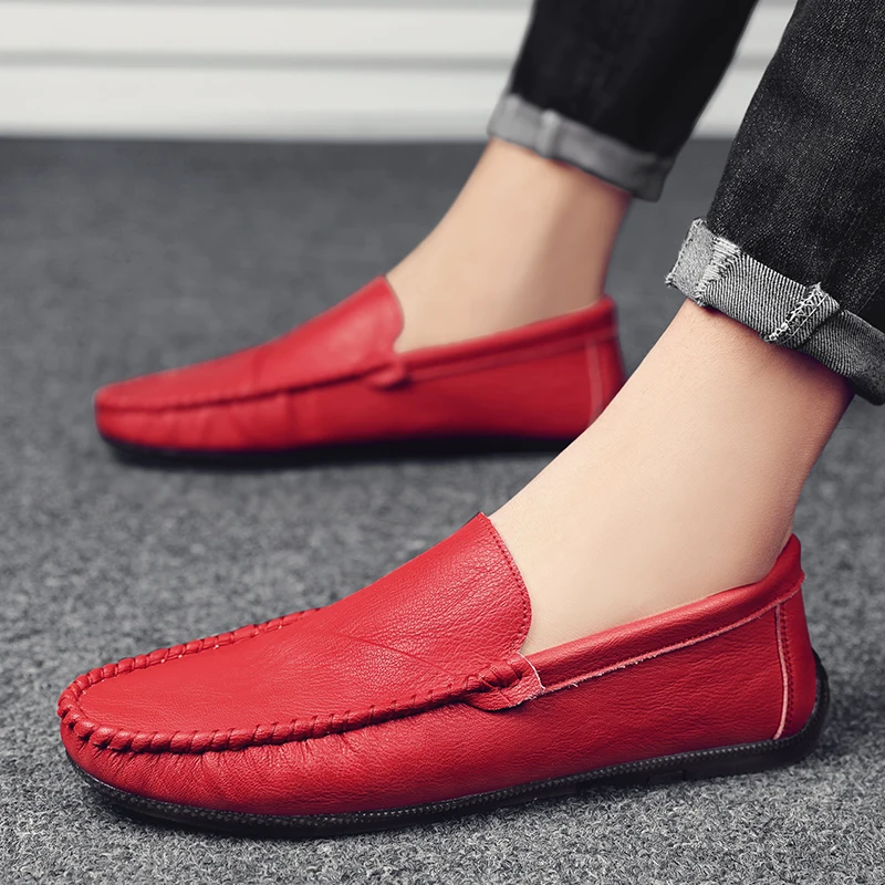 

2024 Fashionable Male Business Formal Dress Loafers Light Weight Daily Casual Shoes for Men Spring Summer Leisure Style Moccasin