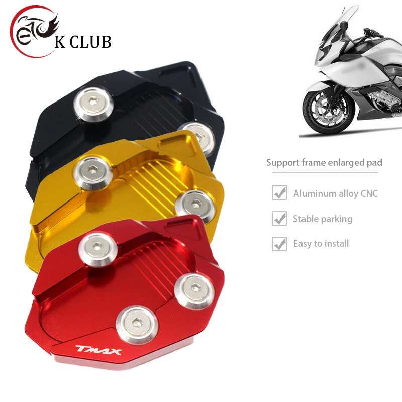 

For YAMAHA TMAX530 T-MAX530 TMAX 530 T-MAX 2008-2014 Motorcycle Kickstand Foot Side Stand Extension Pad Support Plate Enlarge