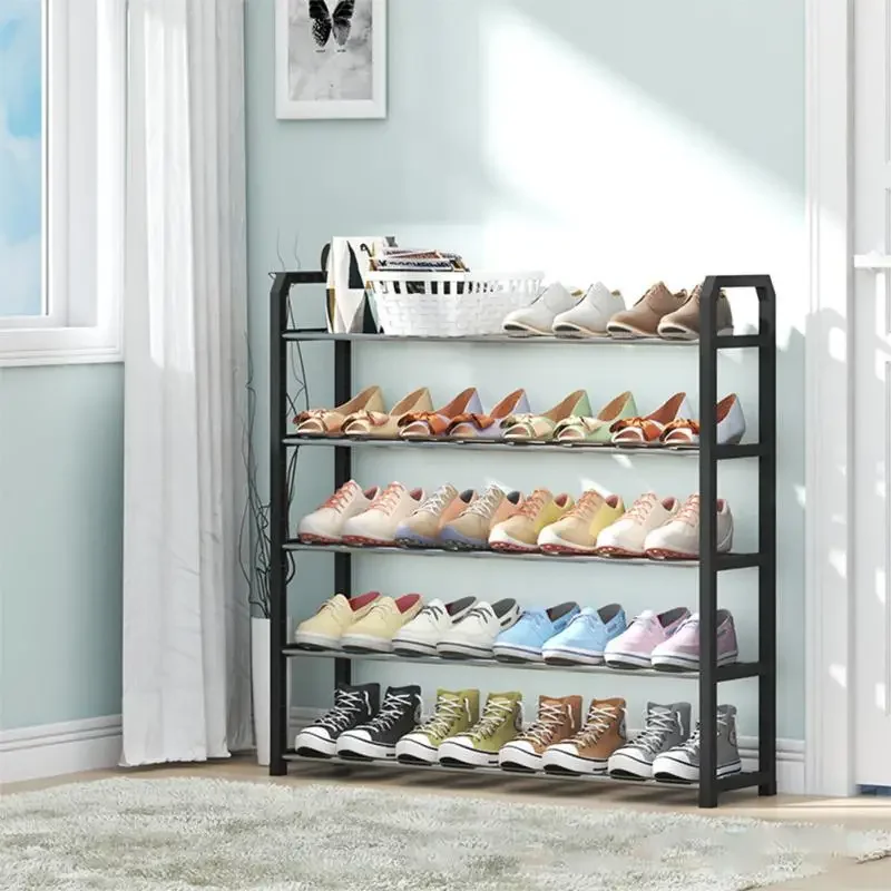Shoe Rack 5/4/3 Layers Assembly Home Door Shelf Dormitory Organizer