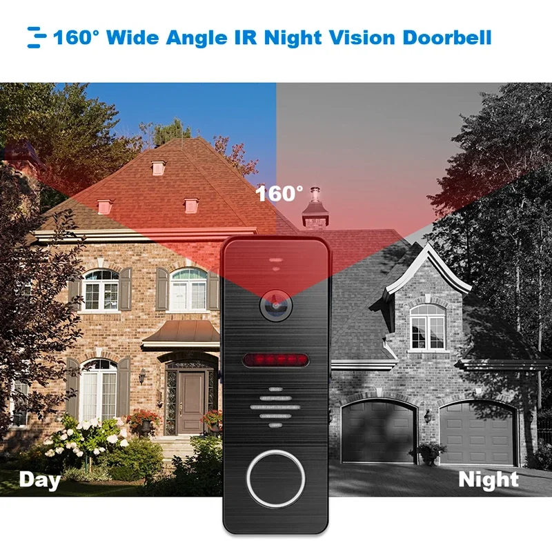 ANJIELO Metal Doorbell Video Intercom System for Home Tuya Smart Video Doorhpone