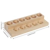 11 Holes Wooden Essential Oil Tray Handmade Natural Wood Display Rack Demonstration Station For 5-15Ml Bottles 3