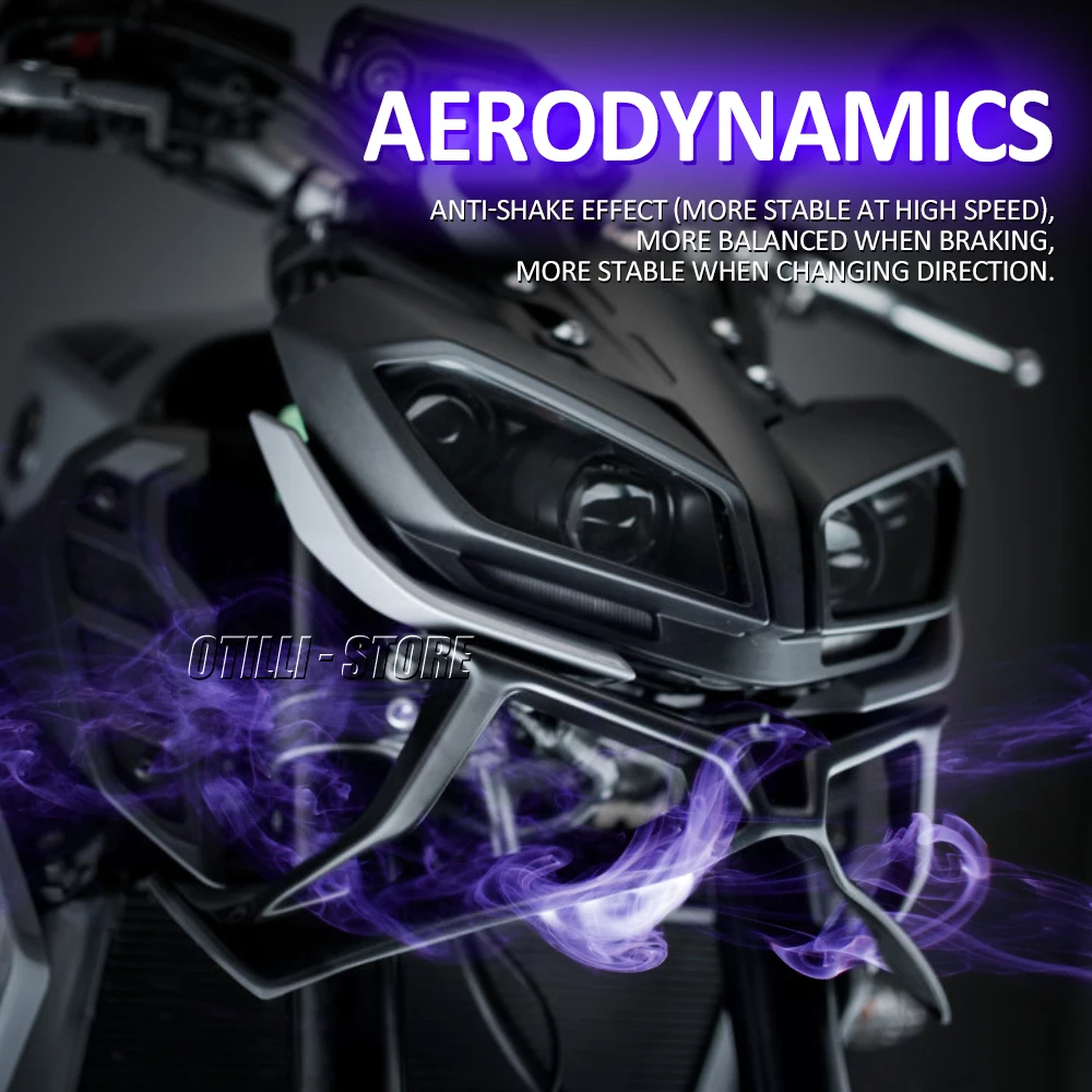Alette Aerodinamiche Laterali Per MT-09 / MT-09 SP 2017-2020 | Spoiler Anteriore In Materiale Resistente