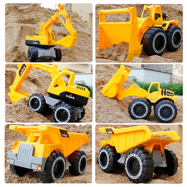 Baby Classic Simulation Engineering Car Toy Excavator Model Tractor Toy Dump Truck Model Car Toy Mini Gift for Boy 5