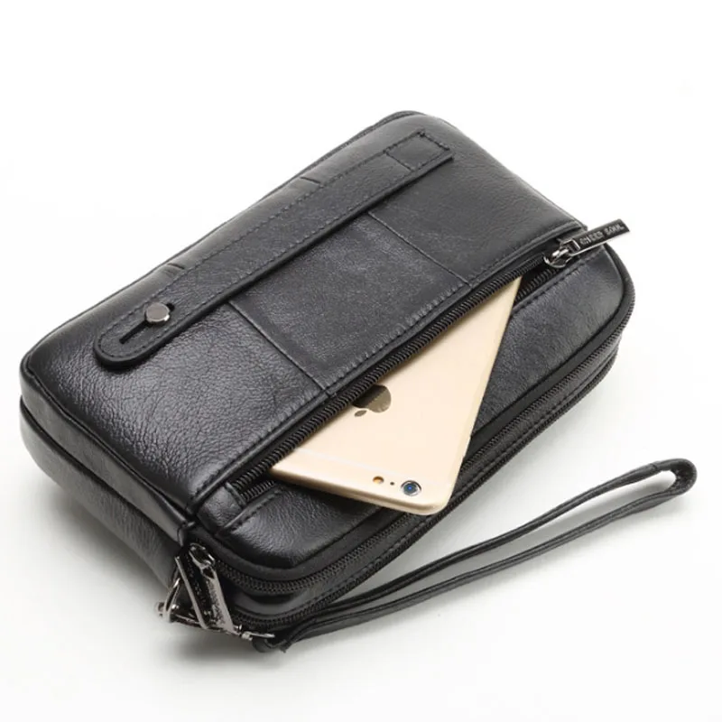 Men Vintage Leather Clutch Purse Business Clutch Bags Mobile Phone Case Cigarette Purse Pouch Male Handy Bag Wallet leather men wallet