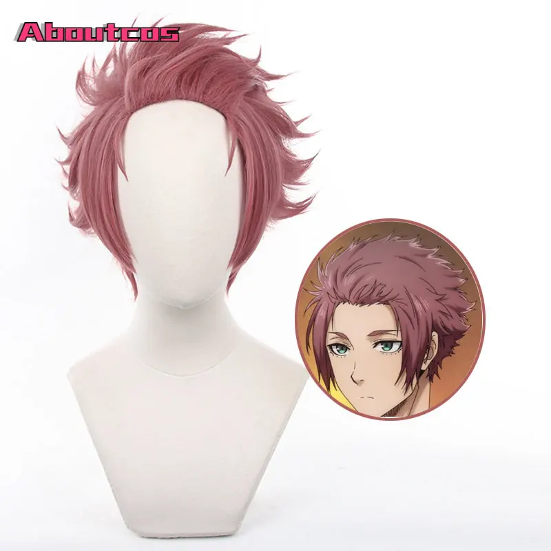 

Aboutcos Blue Lock Manga Anime Cosplay Wig Sae Itoshi No.10 Player Rose Net Sythetic Fiber Holloween Headwear