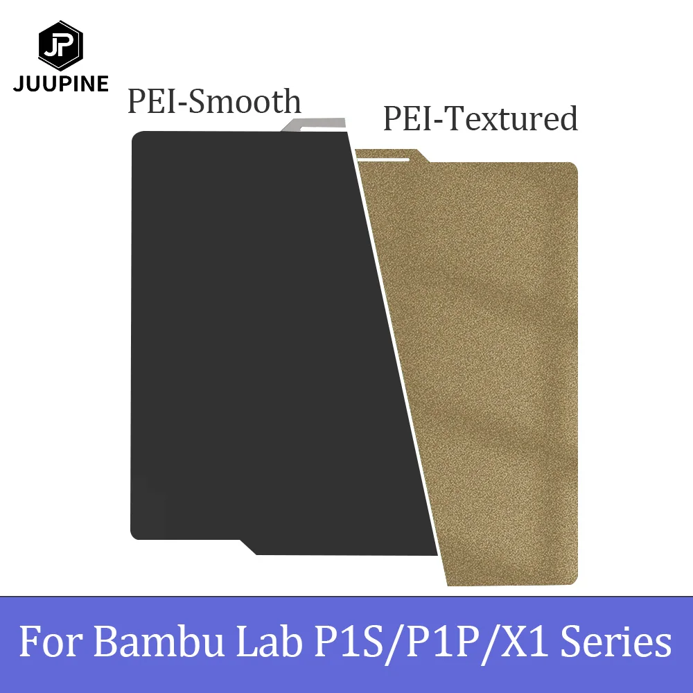 

For Bambu Lab P1s P1p X1c X1 Carbon Build Plate Black PEI Smooth PEI Textured 257x257 Double Sided For Bambu Engineering Plate