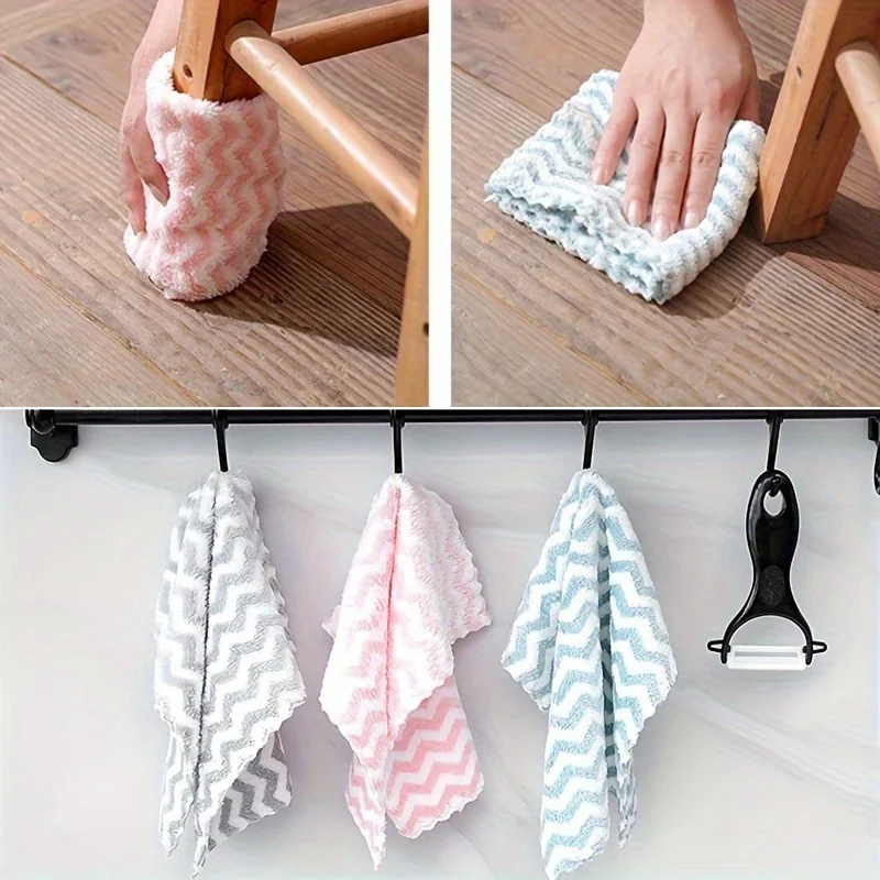 10pcs Microfiber Kitchen Towels,Ultra-Absorbent,Durable,Reusable, Easy Wash,Kitchen, Dishes, Countertops,Home Use