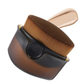 Pennello per trucco 6 in 1, pennello per fondotinta all-in-one per fard in polvere per crema liquida, include custodia da viaggio, viso e corpo