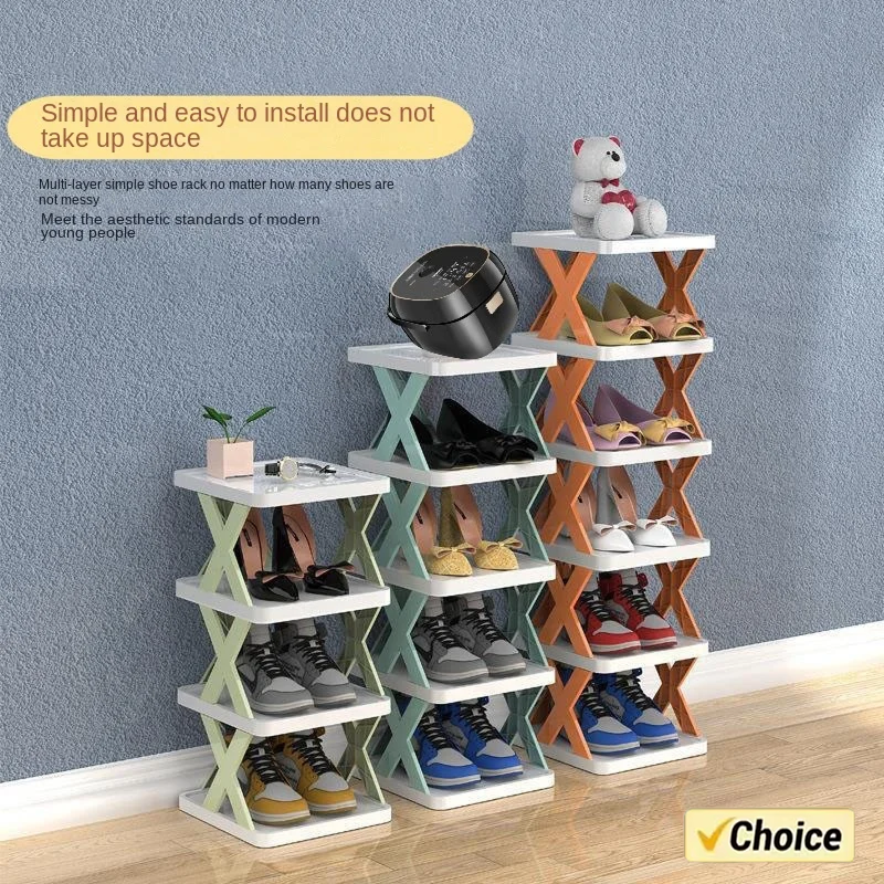Shoes Racks Storage Organizer  Detachable Shoe Racks Saves Family Household Rack Multi Layer Simple Shoes Shelf Color Cabinet