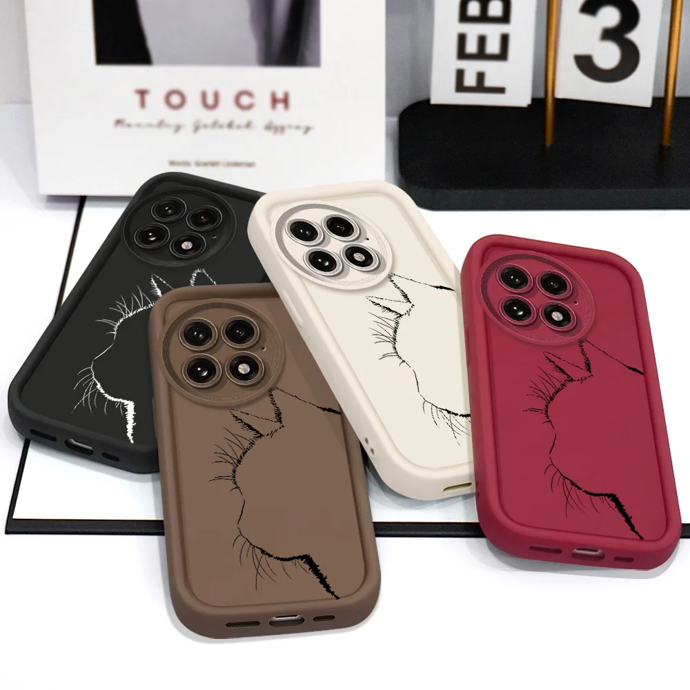 Elegant Cat Silhouette Staircase Soft Phone Case