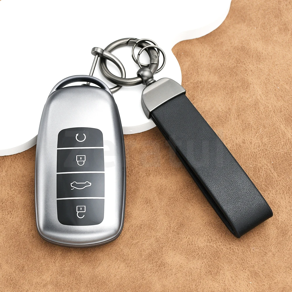 Gun Grey Premium TPU Car Key Case Cover