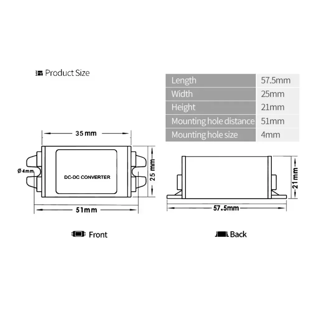 DC power supply converter 12V24V to 5V 3.3V 3.7V 4.2V 6V 7.5V 9V buck step-down module ce input 8-31V