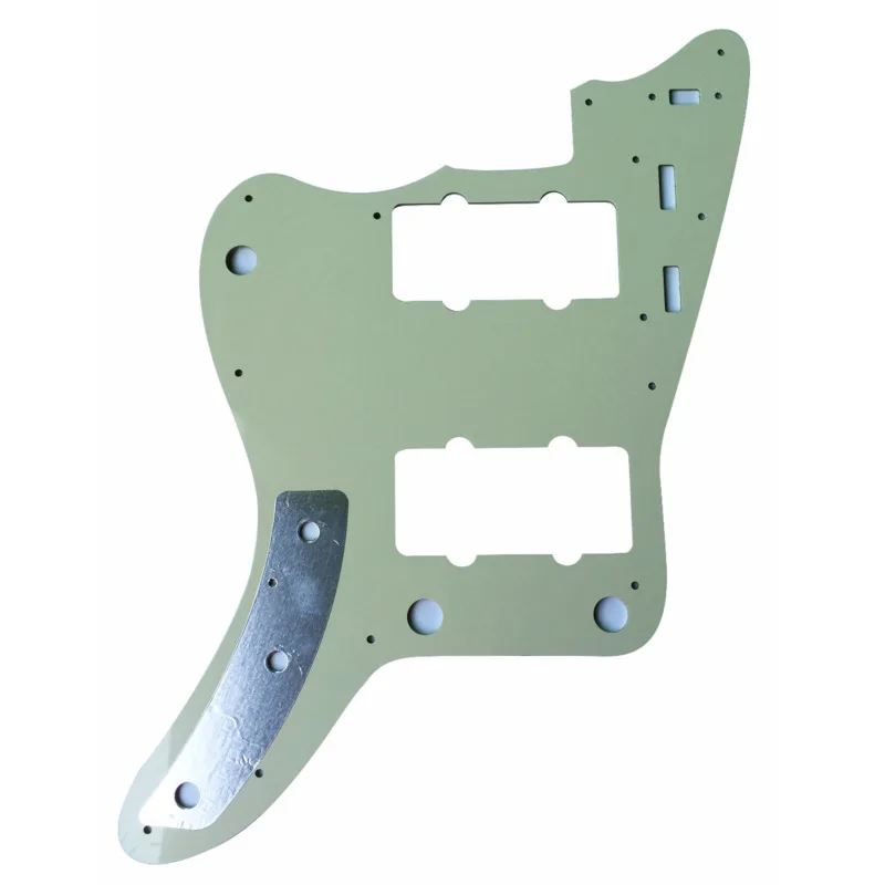 

Pleroo Custom Guitar pickgaurd Scratch Plate - For Japan Jazzmaster Guitar Pickguard, 3 Ply Mint Green