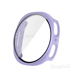 Premium Tempered Glass Screen Protector Case with Anti - Scratch Bumper for ultra2 2026 47mm (Violet)
