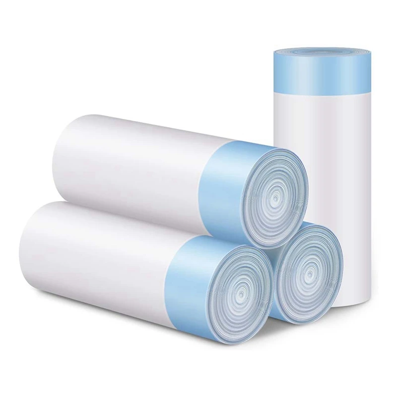 5 X 15Count Trash Bags For Automatic Cat Litter Box Self Cleaning,Replacement Liners For Robot Box,Drawstring Waste Bags
