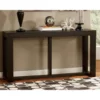 Watson Mid-Century Rectangular Sofa Table, Dark Brown 1