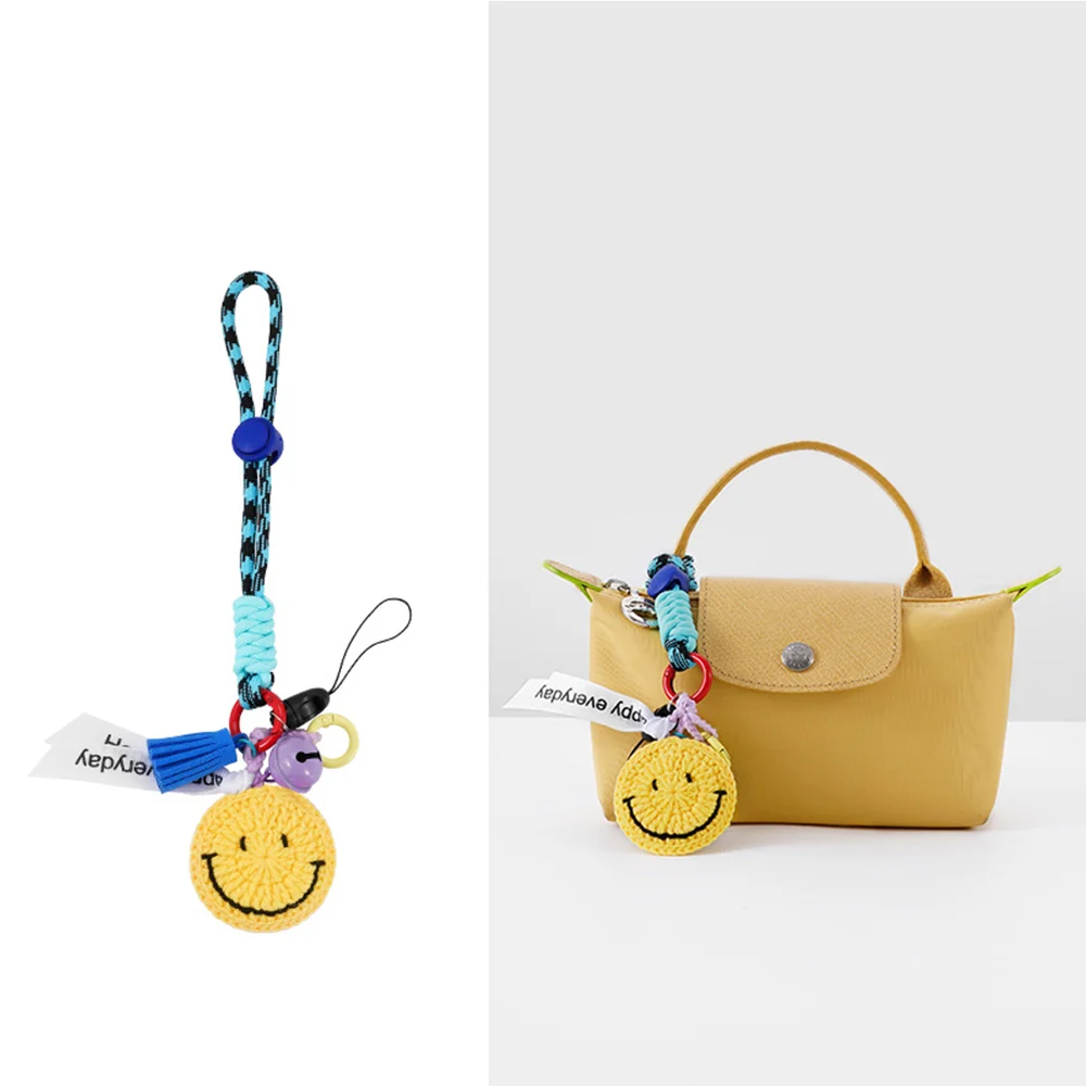 

Handmade Keychain Car Hanging Accessories Cute Smiling Face Contrast Backpack Accessories Style And Color Options Available