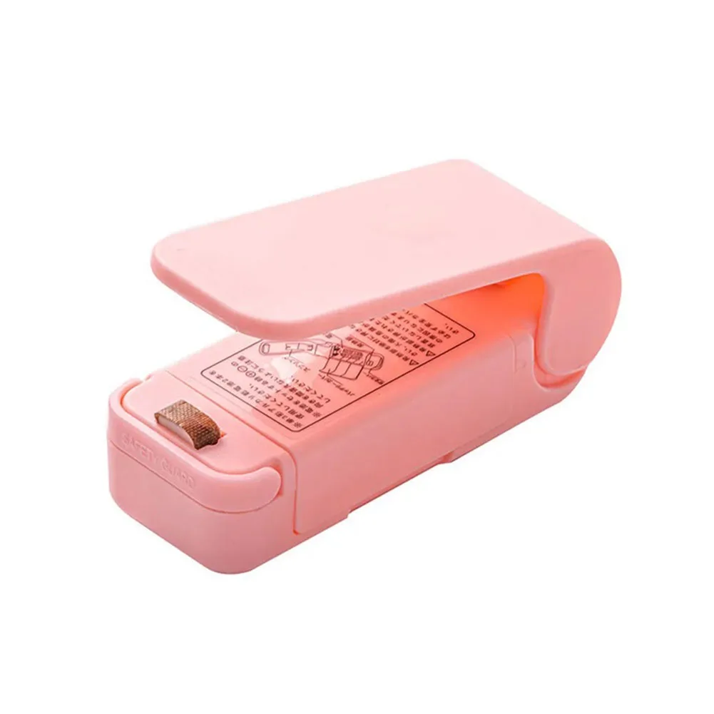 Kitchen Gadget Sealing Machine, Mini Plastic Package Sealer, Food Close Storage Bags Clips, Heat Bag Sealer, Portable 4