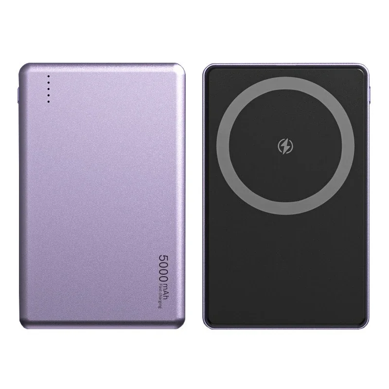 5000mAh Mobile Power Bank Magsafe Magnetic Wireless Power Bank Mini Thin 5