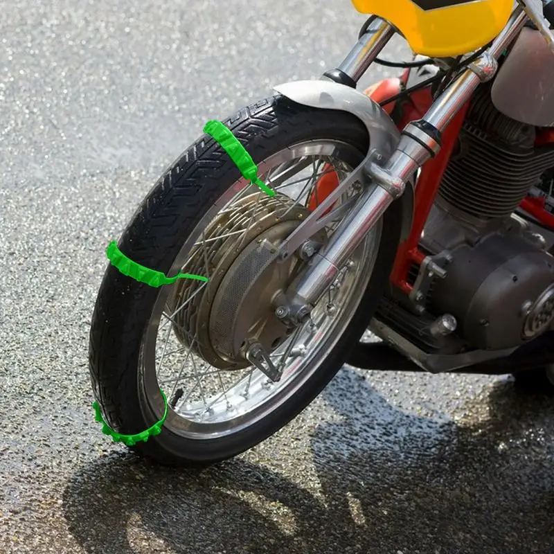 Car Tire Snow Chain 2pcs Winter Tire Chains anti-slip motorcycle bike snow chains Winter Outdoor Snow Emergency Anti-Skid