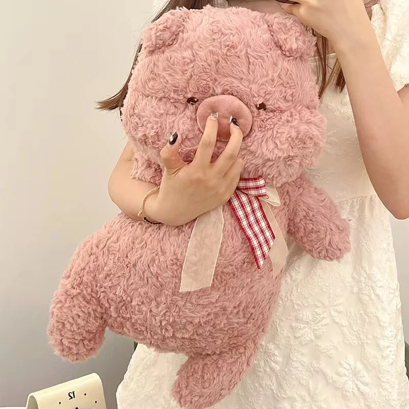 

60cm Super Cute Pink Fat Round Pig Plush Toy Kawaii Stuffed Animals Soft Rabbit Panda Plushies Toys For Kids Girls Xmas Gifts