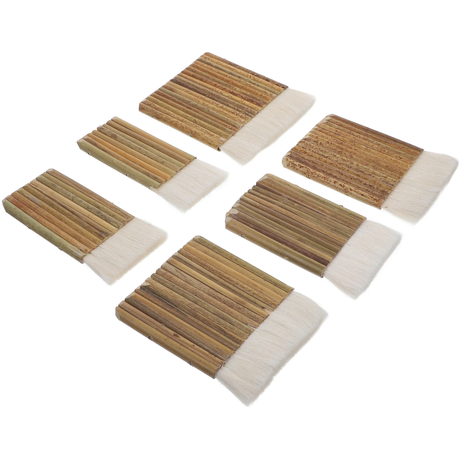 

6 Pcs Row Brush Chip Paint Brushes Wall Furniture Tool Wood Painting Multi-function Tools