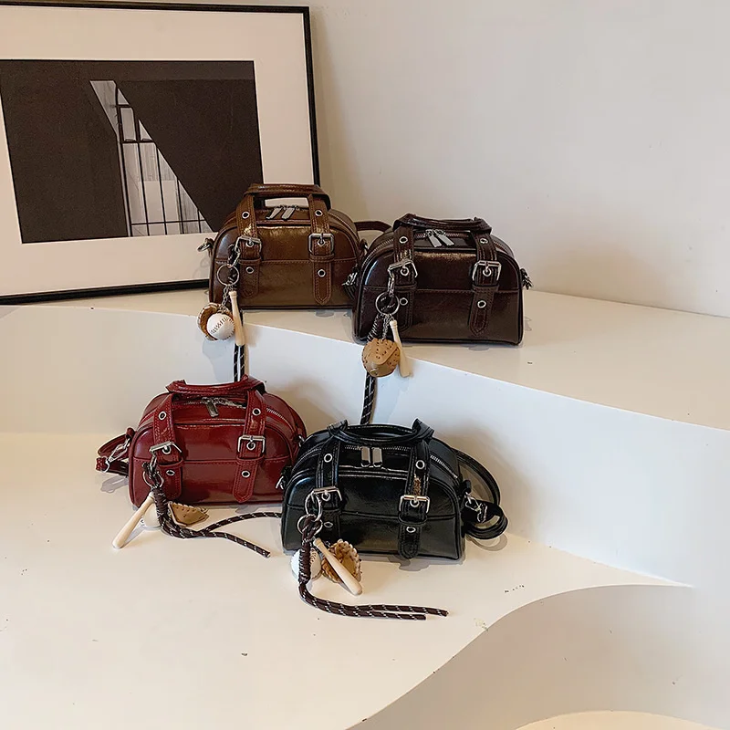 Retro Fashionable Women's Handbag New Quality Small Crossbody Pillow Bag Stylish Versatile Shoulder Shell Bag