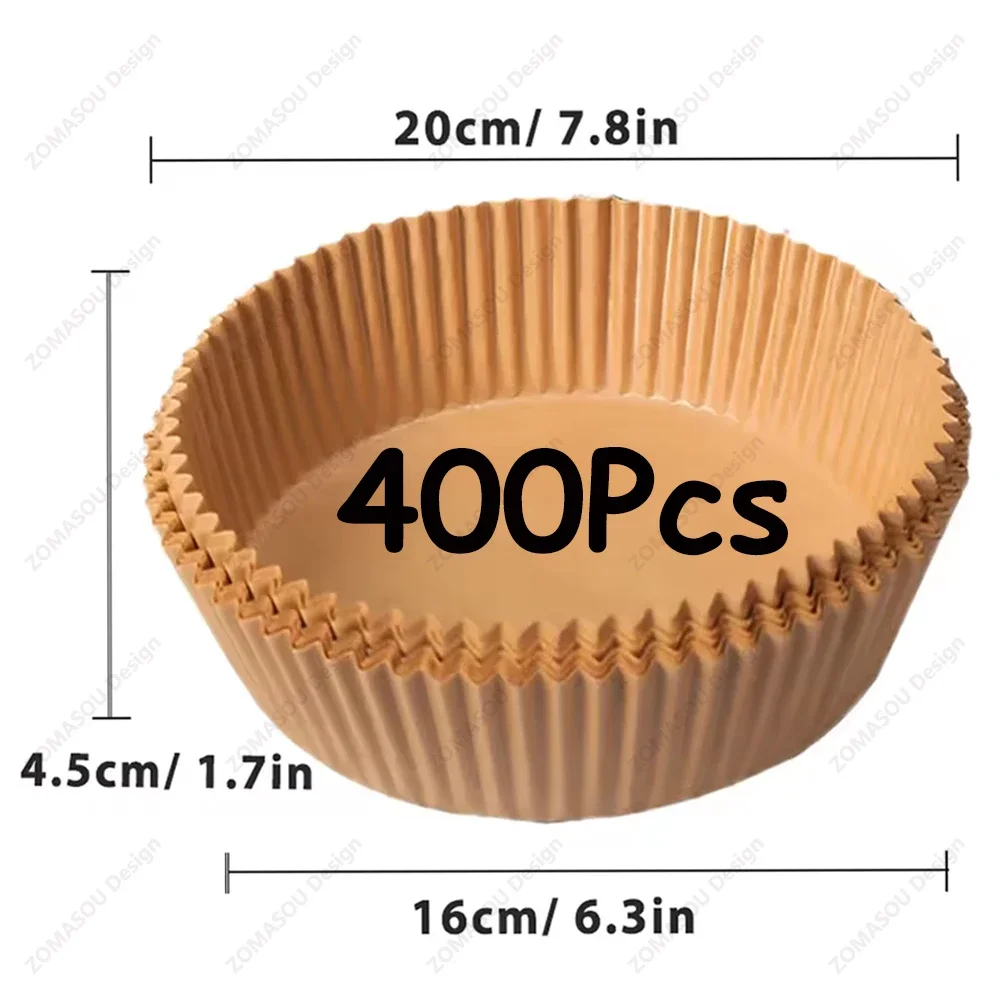 Disposable Non-Stick Oil-Proof Parchment Baking Paper for Air Fryer, Microwave, Oven, and BBQ