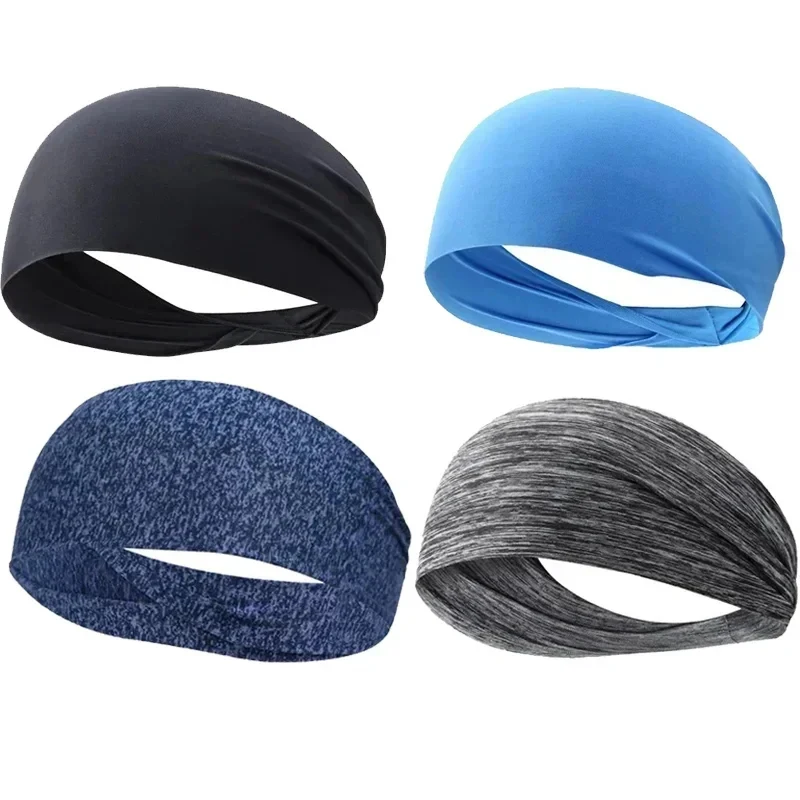 1/2/3/4Pcs Weatband 탄성 스포츠 헤어 밴드 요가 헤어 밴드 용 헤드 밴드 Headwear Headwrap 스포츠 운동 헤어 액세서리